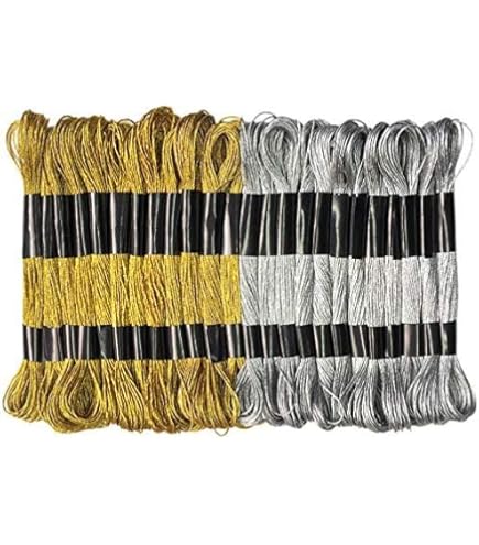 糸 Amazon | ラメ刺繍糸 NSR 25 銀 | 刺しゅう糸 通販